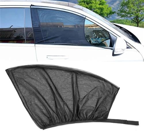 Auto Vorhänge Universeller Sonnenschutz Für Auto-Seitenfenster, UV-Schutz, Mückenschutz, Netzvorhang Für Die Hintertür, 2 Stück, 125 X 60 cm Auto Fenster Sonnenschutz(2 Pack Front Window)