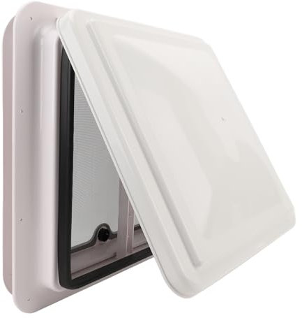 CFTGIW Couvercle de Ventilation de Toit pour Camping-car, Caravane, Couvercle Blanc, Grille D'aération de Toit pour Camping-car, 13,39 X 13,39 Pouces, Couvercle de Ventilation de