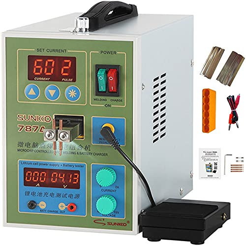 787A+ Double Pulse Small 18650 Batteria Saldatrice a punti Saldatrice a bottone Saldatrice di testa a batteria per batterie al litio con sistemas di raffreddamento e funzione di saldatura intelligente