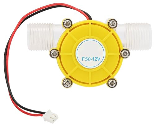 Micro Hydro Generator F50 Water Generator Generator DC Water Generator, Smooth Surface, Stable Working Performance (F50 12V Transparent Yellow)