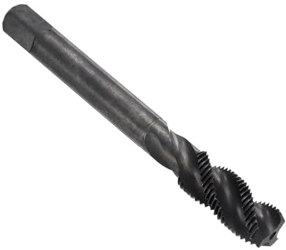 sourcing map Tarauds filetés en spirale 3/8-24 UNF 2B, outil de réparation de taraudage avec revêtement nitridé, acier rapide M2 (HSS)