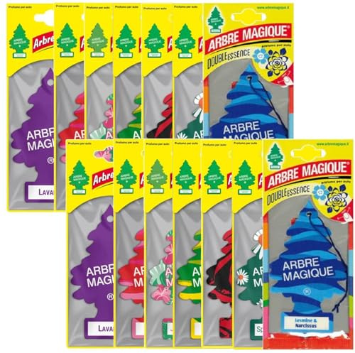 Arbre Magique Parfum De Voiture Divers Parfum (Set Floral 14 Unités)