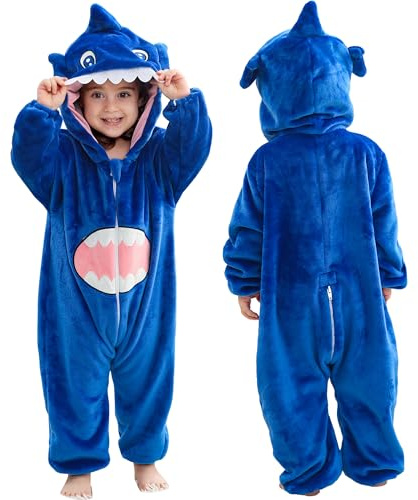 COOKY.D Baby Animal Hooded Romper Costume Jumpsuit,0-36 Months | Flannel Cosplay,Cartoon Hooded Outfits Overall,Toddler Holiday Festive Costume,Halloween Carnival Romper