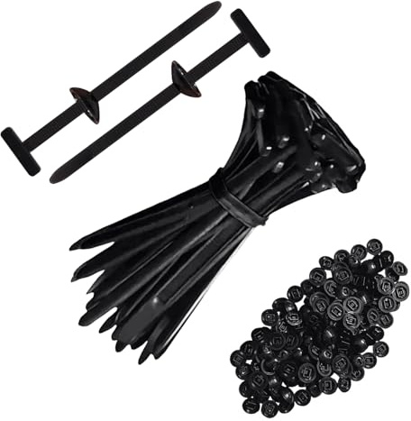 Hebillas Universales de Nylon para Bridas de Cables 100 Unidades: Soporte de Nailon Autoblocante Resistente, Resistencia UV, Clips de Retención para Parachoques, para Reparación Diaria de Automóviles