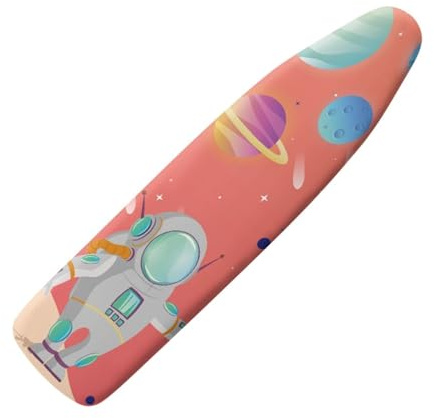Ironing Board Covers 125 x 45 Elasticated Orange Green with Padding, Easy Fit and Resists Scorching,Bungee Elasticated Ironing Board Covers Large, Easy Placement