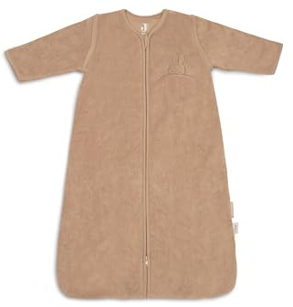 Jollein sovsäck baby – 90 cm – Biscuit – bomull – 2,5 till 3,5 TOG – avtagbara ärmar – Oeko-TEX certifierad – baby sovsäck – vintersovsäck – även för vår och höst
