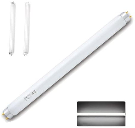Tubo LED T8 de 15 W, 450 mm (1,5 pies), luz fría 6500 K: reemplazo directo for lámparas de neón, repelentes de mosquitos, oficinas y garajes.(2pcs)