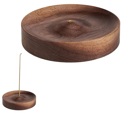 Incense Holder,1 Pcs Wooden Stick Holders, Circular Incence-Stick Holder, Suitable for Meditation, Relaxation and Home Decor