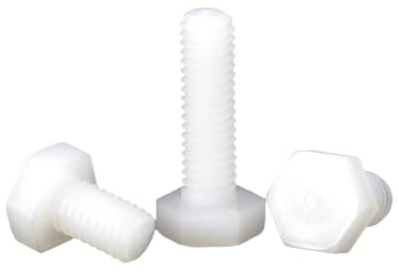 M3-M16 Weiße Nylon-Kunststoffisolierte Außensechskant-Zylinderschraube(100mm,1pc M16)