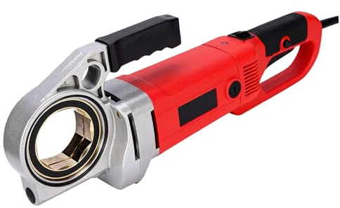 Filettatrice for tubi elettrica da 2300 W, filettatrice for tubi portatile da 1/2-2, con 6 matrici, testa interamente in alluminio, interruttore avanti/indietro, for tubi dell'acqua, in ferro