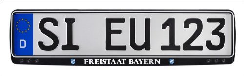 Kennzeichenhalter Freistaat Bayern für 520x110mm Kennzeichen