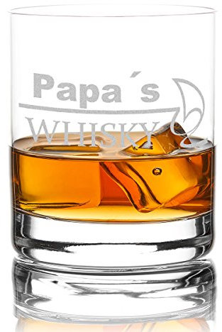 polar-effekt XXL Whiskyglas Personalisiert 420 ml Trink-Glas für Whiskey, Rum und Scotch - Geschenk-Idee für Männer - Motiv-Gravur