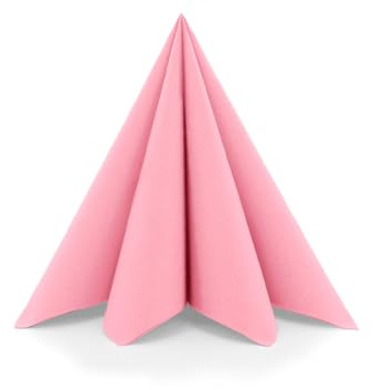 Sovie HORECA Airlaid Serviette in ROSA, 40 x 40cm, 1/4 Falz, 50 Stück, hochwertige Einwegservietten in Stoffoptik für Gastronomie Hotel Catering und romantische Tischdekoration