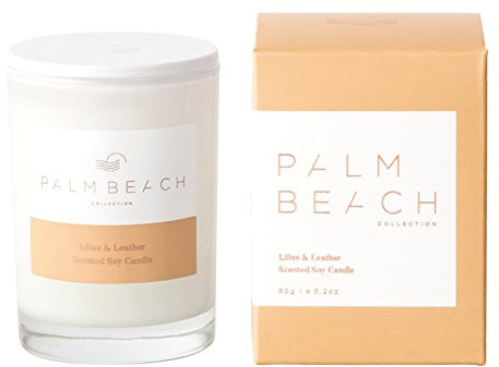 Palm Beach Mini Lily and Wax Candle, White, 10 x 10 x 10 cm