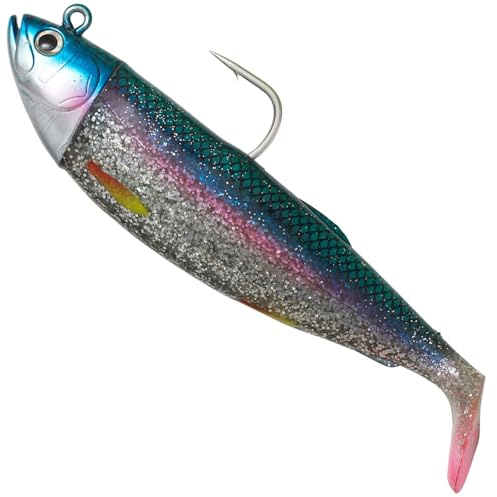 Savage Gear Cutbait Herring Gummifisch, 8 Farben, Salzwasser-Angelköder für Heilbutt und Dorsch, 270g und 460g, Meeres-Shad, Jig-Köder