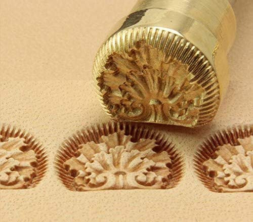 Strumento per timbri in pelle per lavorare, intagliare, punzonatura, strumenti artigianali in ottone #180