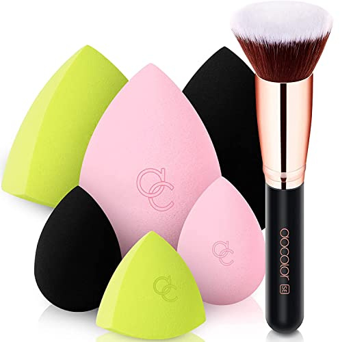 Concealer Brush Set – Flat Top Precision Under Eye Brushes for Blemishes & Dark Spots, Soft Synthetic Blending Brush for Liquid & Cream Concealer (0700)