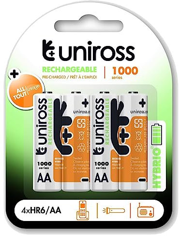 UNIROSS AA 1000 Hybrio Rechargeable Battery