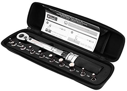 1/4 inch 1-25Nm Set di Chiavi Dinamometriche Regolabili Kit di Attrezzi per la Riparazione di Biciclette Chiave per Riparazione Bici Chiave a Cricchetto Meccanica