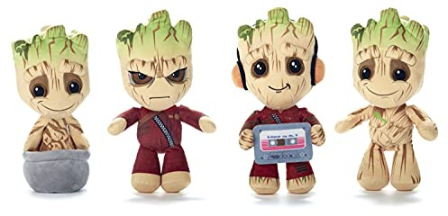 MVS wholesale 30,5 cm Baby Groot Soft Plush Toy From GOTG 4 Assorted Designs with 1 sent at random Gift Present