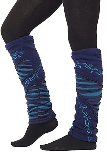 PUREWONDER Damen Stulpen Beinstulpen Beinwärmer Modell Nr. 26 Blau
