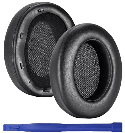 Aiivioll Replacement Earpads for Sony WH-XB910N XB910 Wireless Noise Cancelling Headphones, Ear Pads with Protein Leather, High Density Noise Isolation Foam(Black)