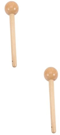 Toddmomy 2pcs Wooden Mallet Baseball Glove Mallet for Youth Softball Practice Tool Smooth Surface Tip Wood Hammer