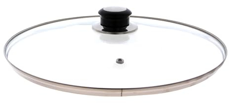 Glass Lid Replacement Cover for Saucepans Casserole Frying Pans Pots Universal Replacement Glass Lids Designed to Fit Cookware 24-30cm (30cm)