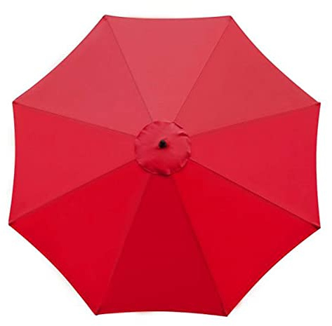 Lazyspace 3m 8 Ribs Replacement Parasol Fabric Cover, Anti-UV, Waterproof, Sun Umbrella Replacement Cloth Patio Garden Canopy Cover Replacement Cantilever Parasol Cover