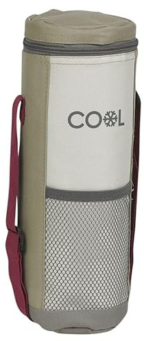 URBNLIVING 1.5L Insulated Cooler Bottle Bag Zip Carrier with Adjustable Shoulder Strap Drinks Picnic Hiking