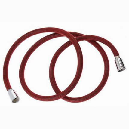 OISE ART STORE Trade Shop - Tubo Doccia Flessibile 1.8 Metri Rosso 180cm Laccio Bagno per Doccetta Box 87282 -