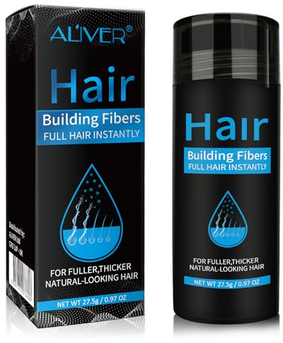 APCKFLEE Haarfasern zur Haarverdichtung, Streuhaar, Hair Fibers, Haarpuder für dünnes Haar, Abdeckung von dünner werdendem Haar (Dunkelbraun)