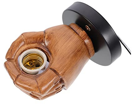 Homoyoyo Harz Wandlampe Lampenfassung Faustform Lichtfassung Für Küche Schlafzimmer Flurbeleuchtung Garten Dekoration Innen Außen Nutzung