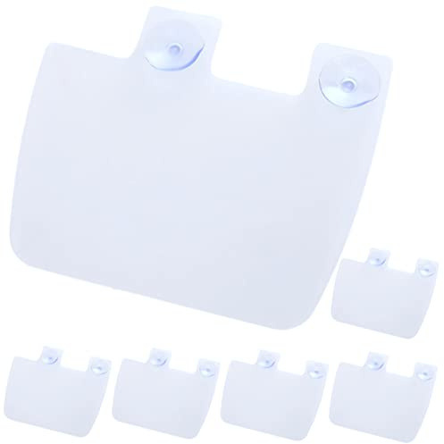 BIUDECO 6 Pezzi Kitchen Sink Baffle Boards in PVC 2 Ventose | Festa Scuola Decor, Protezione Anti Spruzzo per Lavello, Accessorio Riutilizzabile per Lavare Stoviglie