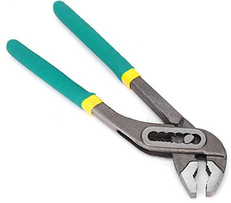 Alicates de Bomba de Agua Ajustables de Servicio Pesado, Pinza, Material de Acero de Grado Industrial 45#, Diseño de Ranura Dentada, de Plástico Cómodo Durante Largas Horas (20.3 cm/8 pulgadas)