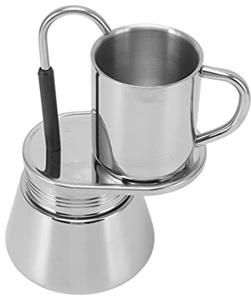 KIMISS Percolatori da caffè da Campeggio all'aperto Pentola con Tazza di Caffettiera a Tubo a Singolo Tubo da Beccuccio