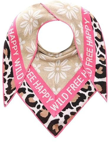 Zwillingsherz Schal Dreieckstuch Damen Halstuch viele verschiedene Muster Leo Zebra Kirche Paisley u.a. Freizeit 50% Baumwolle, 50% Polyacryl