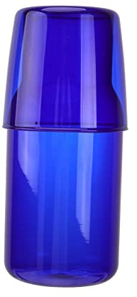 Sosoport Glass Cup and Water Bottle Set – High Borosilicate Glass Drinkware for Cold Beverages, Large Capacity Portable Drinking Tools for Home Office Dining Parties and Outdoor Travel