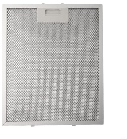 Silver Cooker Hood Filter 340x270x9mm Aluminium Mesh Extractor Vent Replacement with 5-Layer Grease Filtration for Range Hoods and Ventilators, Easy to Install and Maintain Airflow and Odour Control