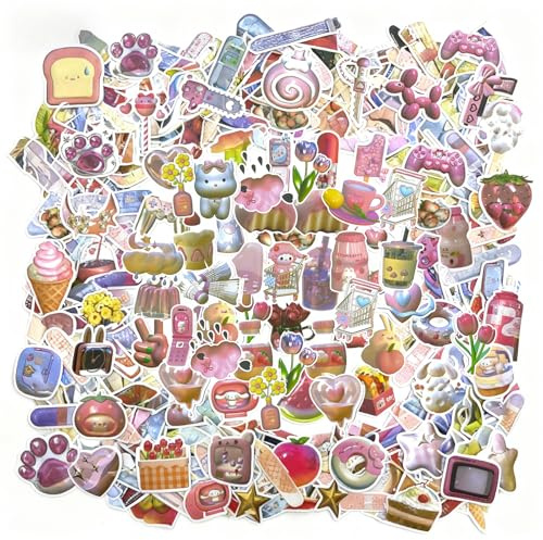120 Adesivi Rosa, Adesivi per scrapbooking, Adesivi per Bullet Journal