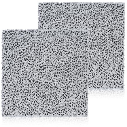Lot de 2 filtres à poussière fine pour cheminées, 200 x 200 x 20 mm, compatibles avec les filtres Hark pour la rénovation des cheminées et poêles