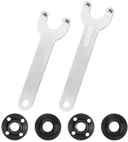 6 Pcs Metal Angle Grinder Nut Kit, 5/8-11 Flange Lock Nut, Grinder Attachments Compatible with Multiple Brands 4.5 & 5 Angle Grinders
