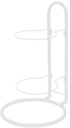 ICDKOYK Stående basketställ Bärbar förvaring av inomhusbasketbollar och annan sportutrustning med enkelhet Basketförvaringshylla Vertikal bollförvaring, Vit, 23.5x44.5 cm