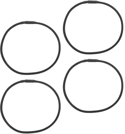 4 Stück Gummiringe Schwarz Mikrofon, Schwingungsdämpfer | Universelle Elastische Ersatzbänder, Gummi Ausführung, für Aufnahmemikrofone und Halterungszubehör
