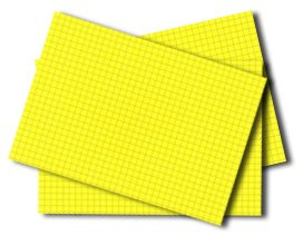 300 Karteikarten in A6 gelb kariert von Herlitz [Sparpaket]