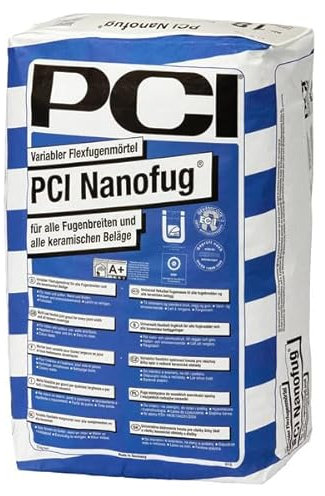 PCI Nanofug Variabler Flexfugenmörtel 15 kg - 47 Anthrazit - Für Fugen mit hohem optischem Anspruch - Für alle Fugenbreiten