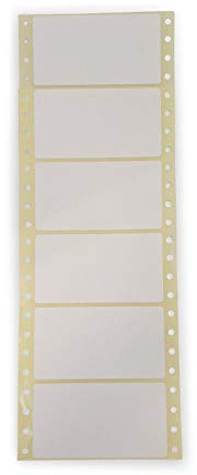 Endlosetiketten Computeretiketten Lochrandetiketten 88,9x48,8mm 3000 Stück endlos selbstklebend weiß