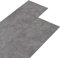 vidaXL Planches de Plancher Revêtement de Sol Dalle de Sol Salon Salle de Séjour Chambre à Coucher Maison PVC 5,02 m² 2 mm Autoadhésif Gris Béton