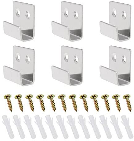 eMagTech 20pcs Support d'affichage Carreaux de Céramique 40x36x20mm Support Mural en Acier Inoxydable Panneau de Crochet Robuste Plats en J Cintre pour Accrocher Miroir d'image