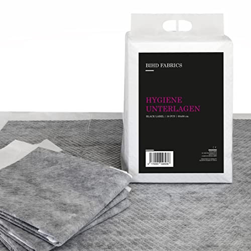 HYGIENEUNTERLAGEN | Saugstark, Wasserdicht & Carbonfilter gegen Gerüche | 60 x 90cm | Einwegunterlagen, Einmalunterlagen, Inkontinenzunterlagen, Krankenunterlagen